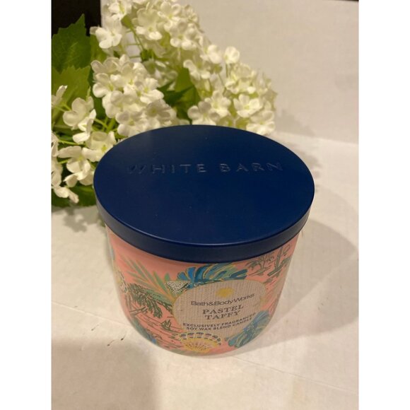 Bath & Body Works “Pastel Taffy” NEW 3 Wick Candle - Picture 3 of 6
